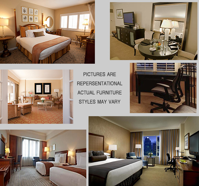 Hotel Surplus Assorted Custom Tailored Room Packages